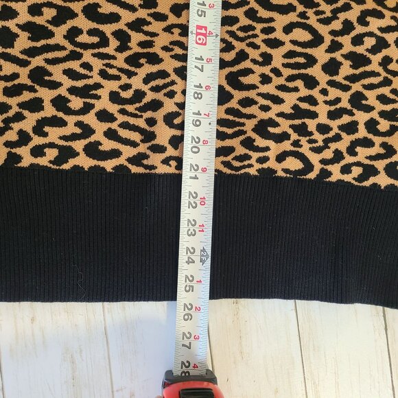 Marled Reunited Leopard Print Sweater NEW Plus 3X Long Sleeve Glam Classic - Picture 7 of 9